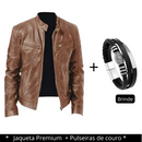 Jaqueta Masculina em Couro + brinde