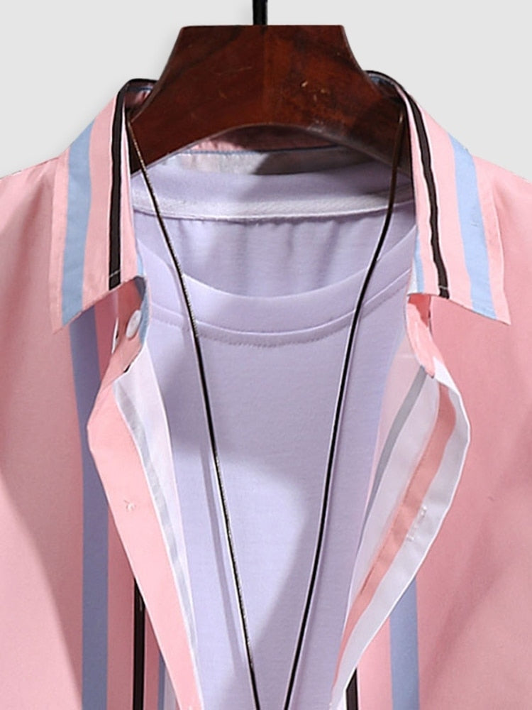 Camisa Masculina Listrada